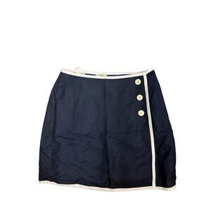 NWT LOFT Navy and White Nautical Skirt- Size 6